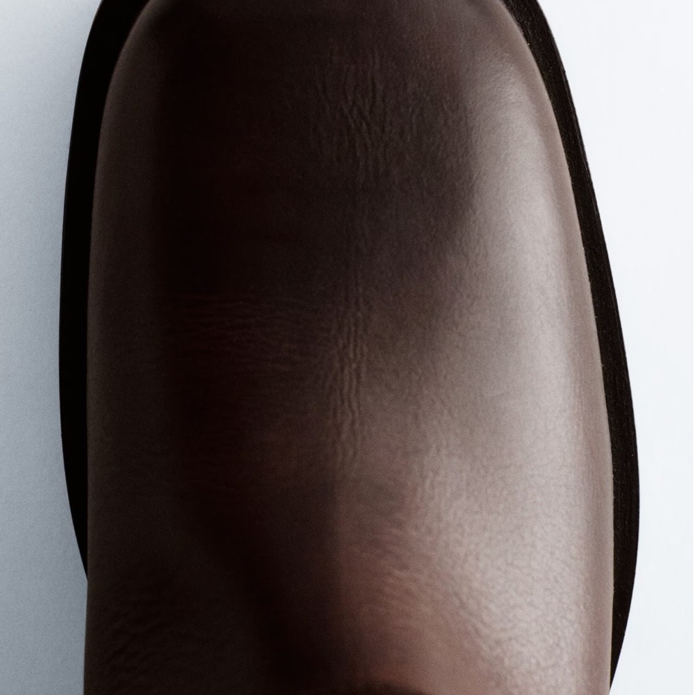 & Other Stories Brown Leather Biker Boot - Picture 6 of 9